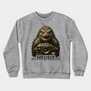 mugshot colorless godzilla Crewneck Sweatshirt